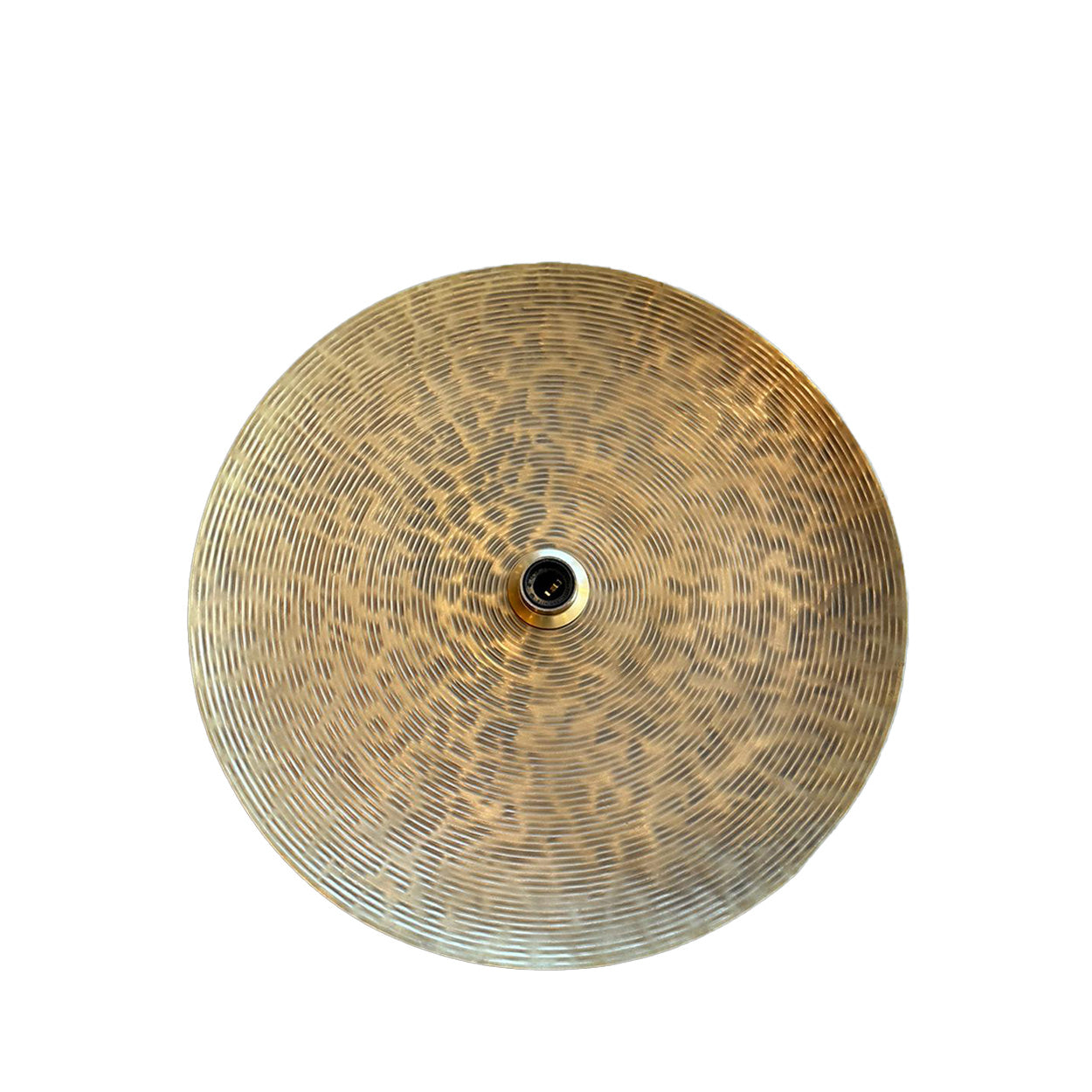 Brass wall lamp on a white background