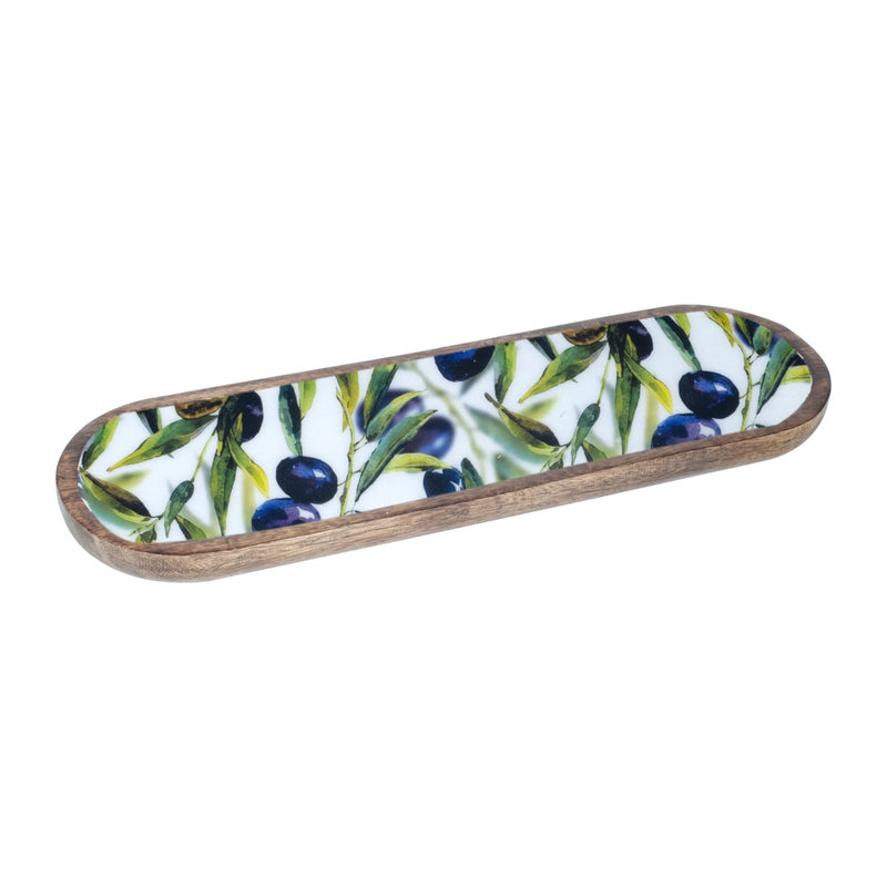 Wooden Olives Tray Oval
