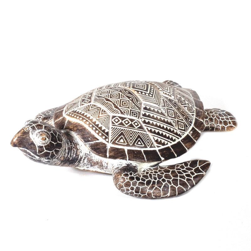 Rustic Turtle Ornament Large