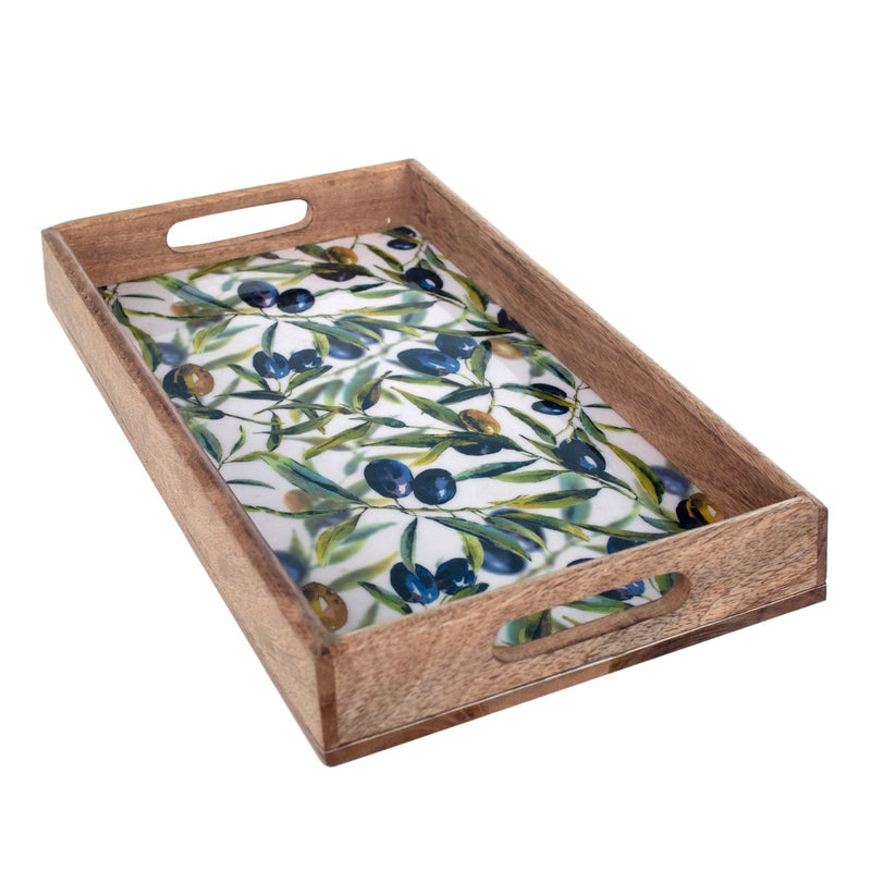 Wooden Olives Tray Rectangle