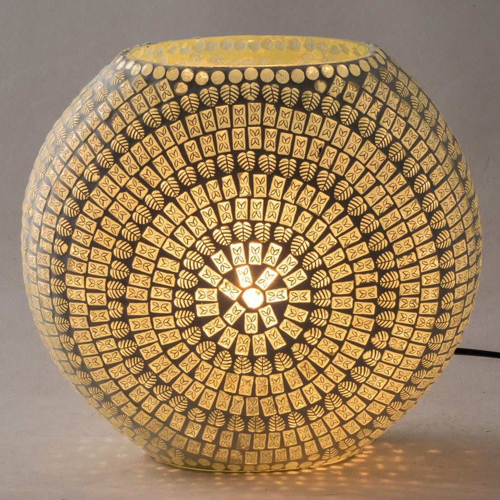 Round Mosaic Table Lamp