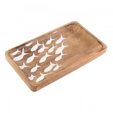 Wooden Fishes Tray Small