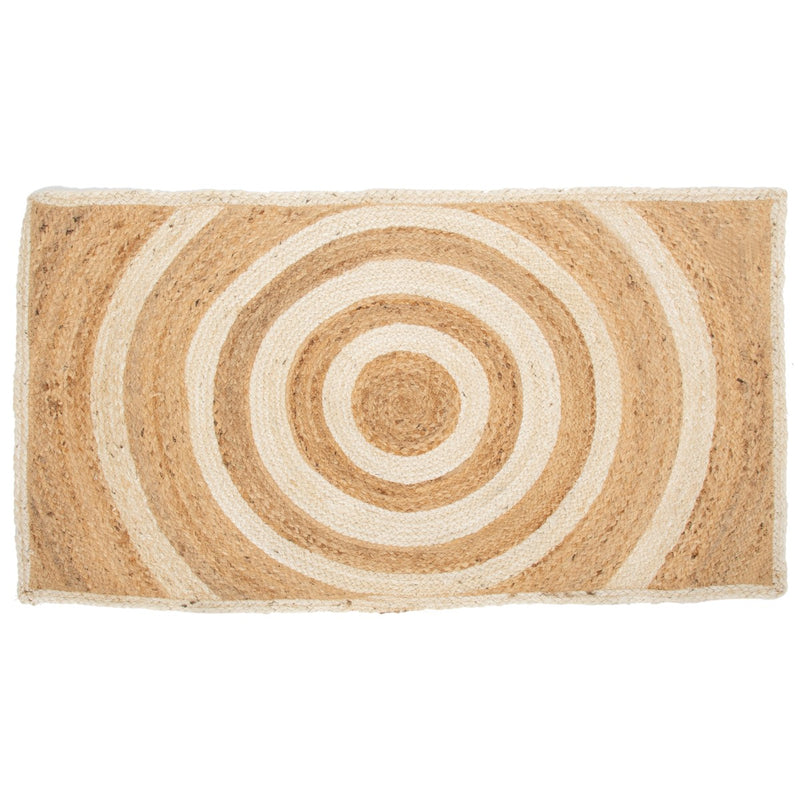Yute Circles Rug 70 x 120CM