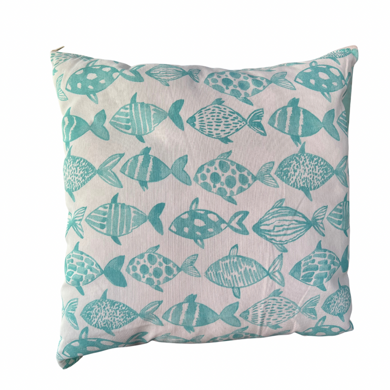 Fish Cushion - Aqua 45 CM