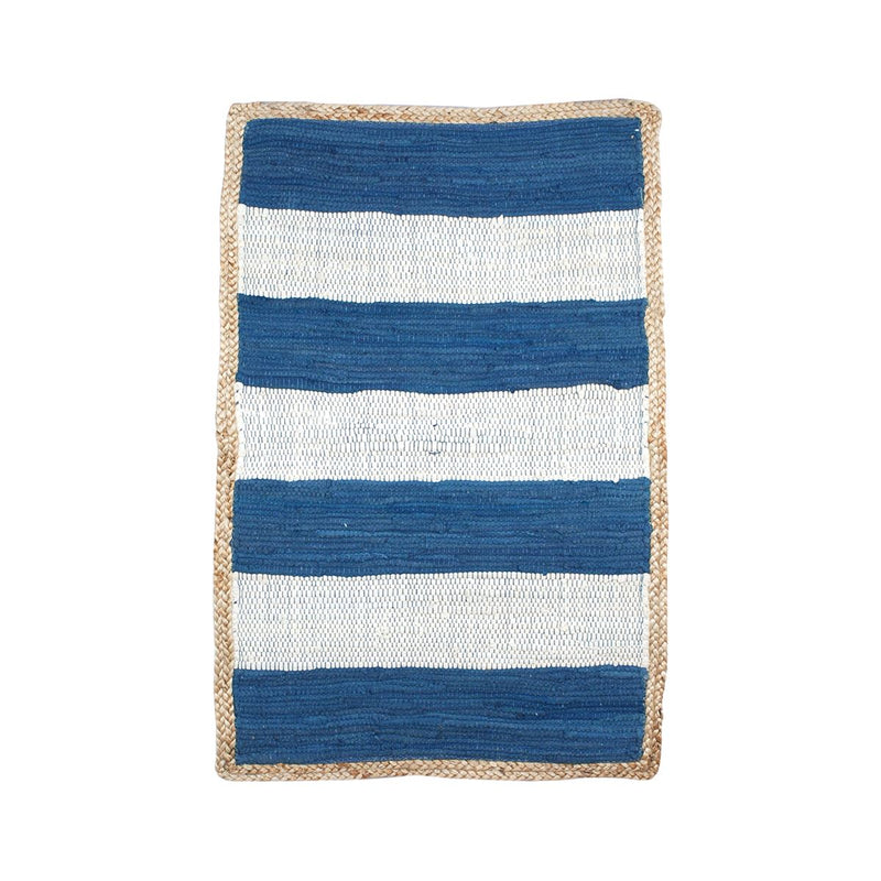 Blue Stripe Rug 60 x 90cm