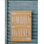 Hakuna Matata Wooden Plaque